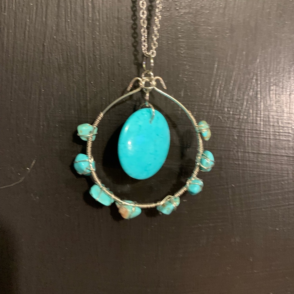 Necklace and matching earrings.